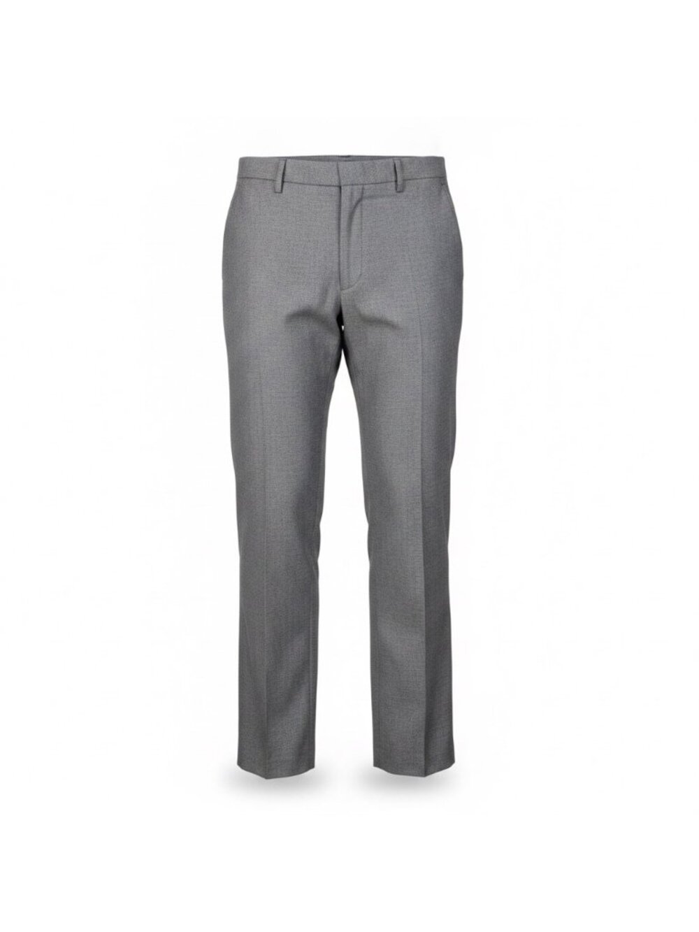 Banana Republic Men Gray Polyester-Blend Tailored Fit Dress Pants Size 34x30